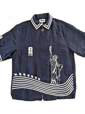 Tombolo FIFA World Cup 2026 Stars Stripes Shirt Navy Medium NWT